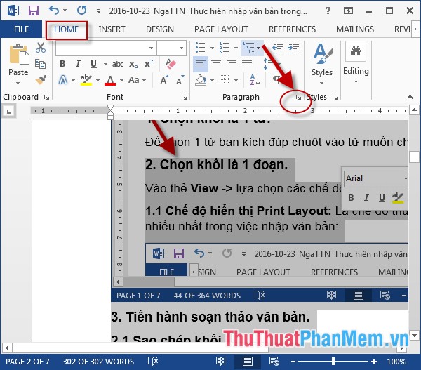 Perform text entry in Word Picture 10