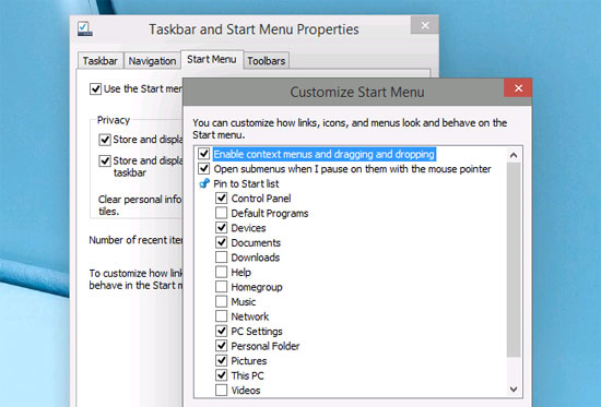 Personalize the Start Menu of Windows 10 Picture 16