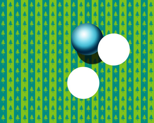 PhotoShop: Create a Christmas card with a decorative sphere Picture 11