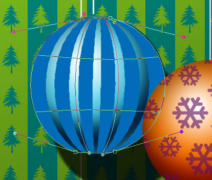 PhotoShop: Create a Christmas card with a decorative sphere Picture 25