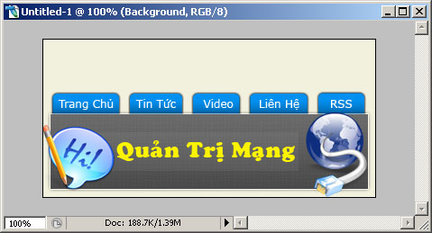 PhotoShop - Create a title for the menu Picture 16