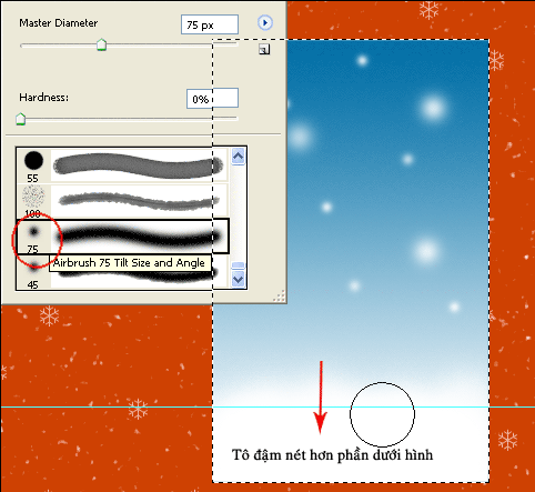 Photoshop CS: Christmas cards for relatives Picture 11