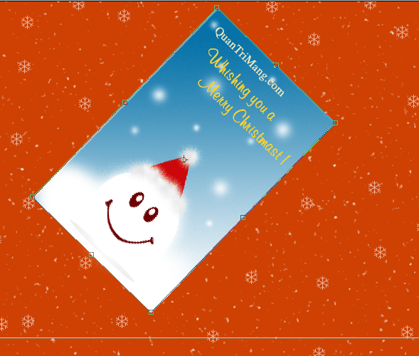 Photoshop CS: Christmas cards for relatives Picture 20