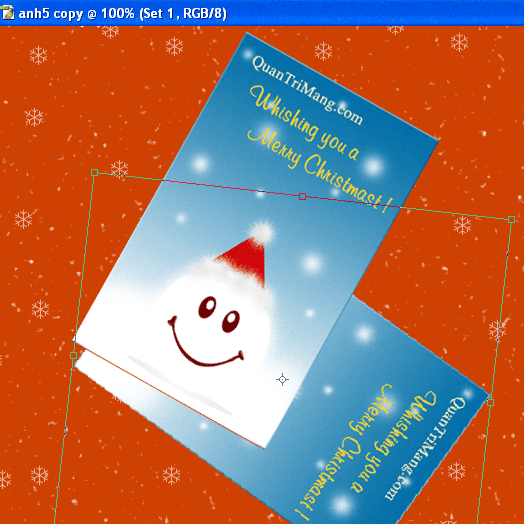 Photoshop CS: Christmas cards for relatives Picture 22