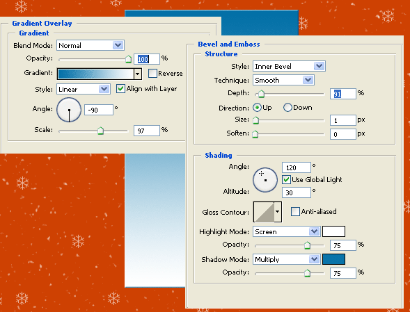 Photoshop CS: Christmas cards for relatives Picture 8
