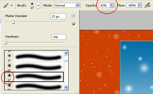 Photoshop CS: Christmas cards for relatives Picture 9