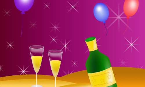 Photoshop CS: Creativity with New Year's cards (Last part) Picture 22