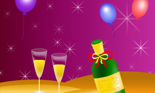 Photoshop CS: Creativity with New Year's cards (Last part) Picture 24