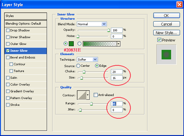 Photoshop CS: Creativity with New Year's greeting card (Part III) Picture 26