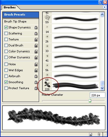 Photoshop CS: How to create and use Brush (The end part) Picture 6