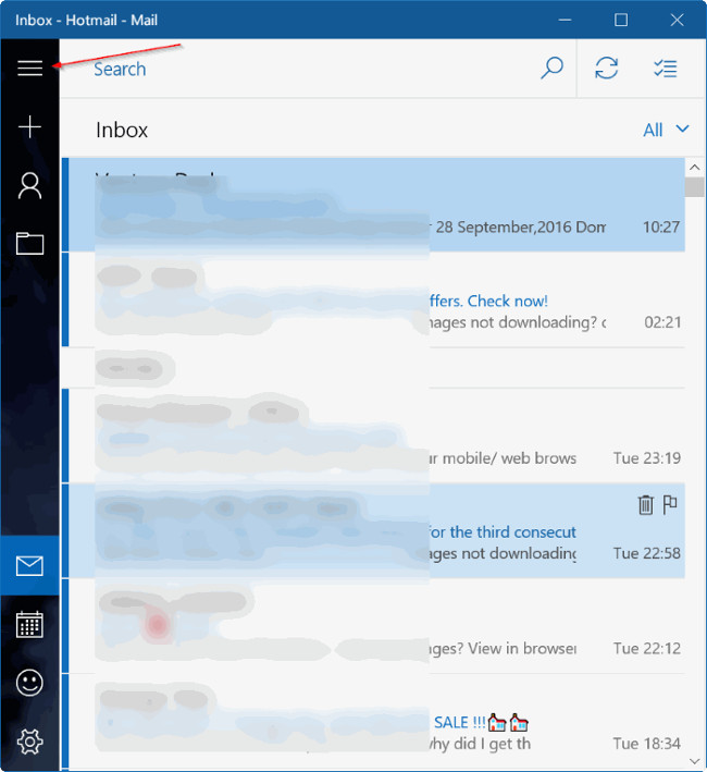 Pin Email account to Start Menu on Windows 10 Picture 2