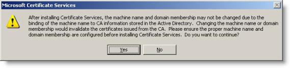 PKI Tutorial - Part 3: Installation Picture 5