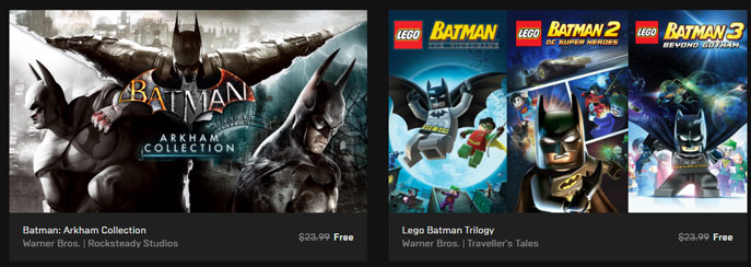 Please download Batman: Arkham and LEGO Batman Trilogy are now free on Epic Games Store Picture 2
