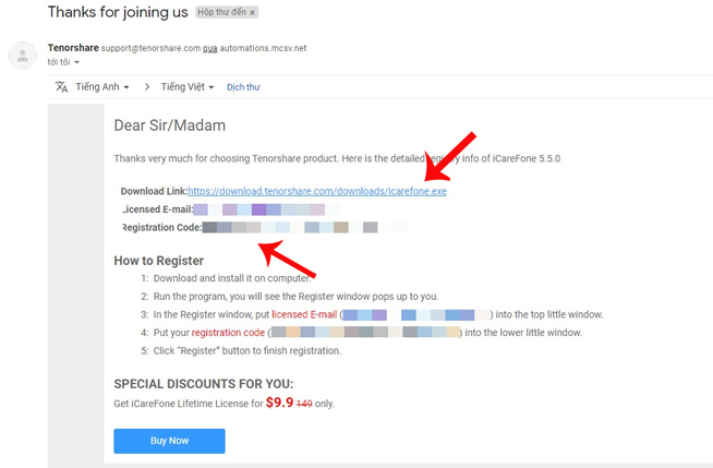 Please download iCareFone, software to support data management on iOS devices for Windows computers, being free Picture 4