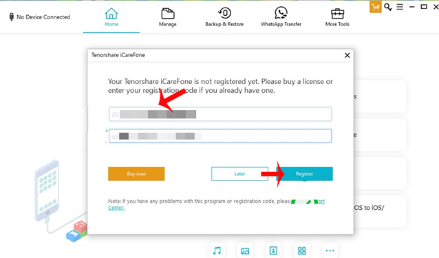 Please download iCareFone, software to support data management on iOS devices for Windows computers, being free Picture 6