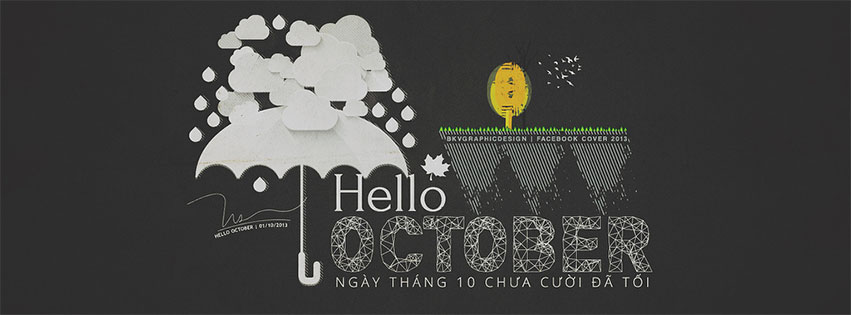 Please download the Facebook cover photo to greet the beautiful and meaningful October Picture 20