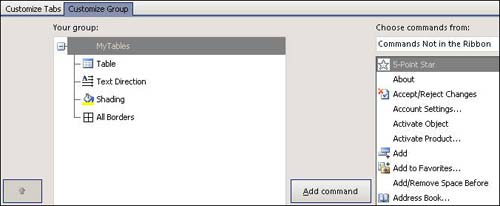 Portable tips: Customize Menu in Office 2007 Picture 4