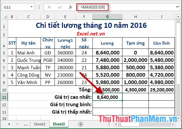 Practice exercises on payroll in Excel Picture 8