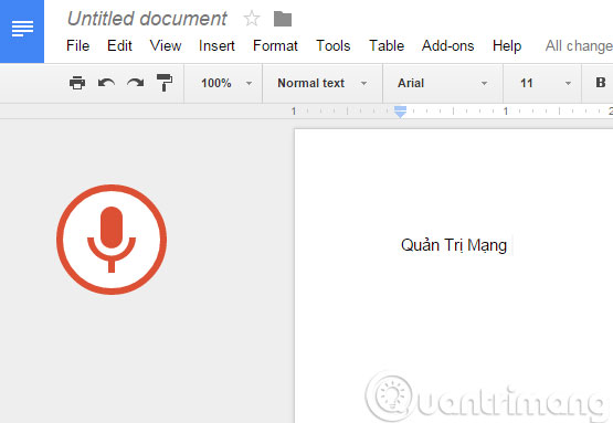 Prepare voice text on Google Docs