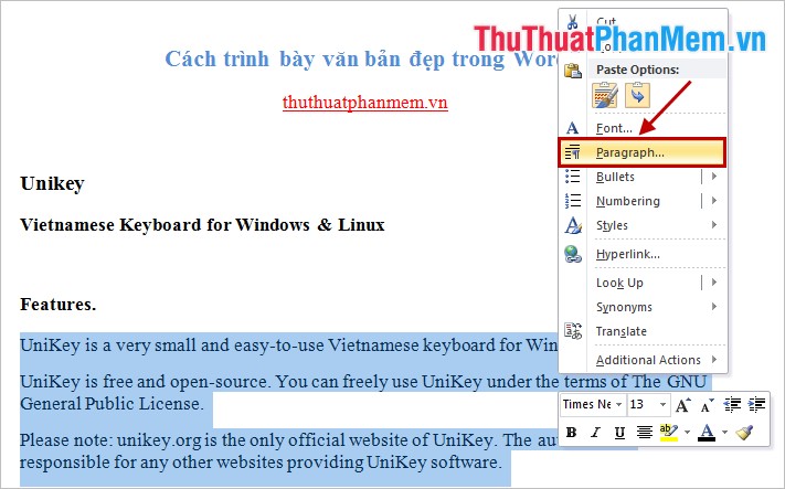 Presentation of beautiful Word documents - Presentation beautifully in Word Picture 6