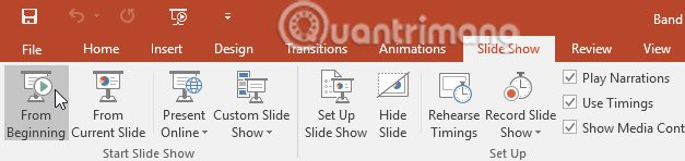 Presenting slide shows in PowerPoint 2016 Picture 3