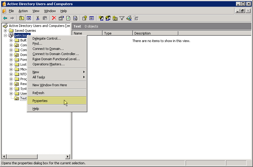 Prevent deleting data in Windows Server 2003 Active Directory Picture 8