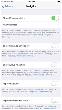 Prevent iOS 11 from automatically sharing your location with Apple Picture 1