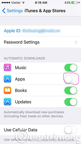 Prevent iTunes from manually reinstalling the App on iPhone in 3 steps Picture 2