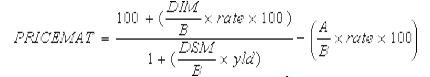 PRICE, PRICEDISC, PRICEMAT - Calculate the value of stock in Excel Picture 7