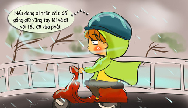 Principles for traveling on the road to ensure safety in stormy days Picture 3