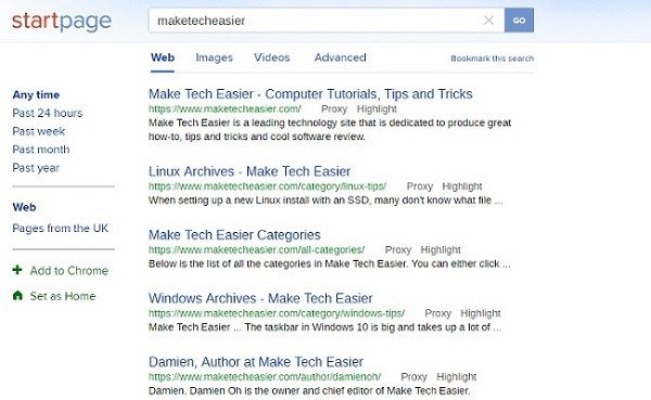 Privacy practices on Google Chrome Picture 2