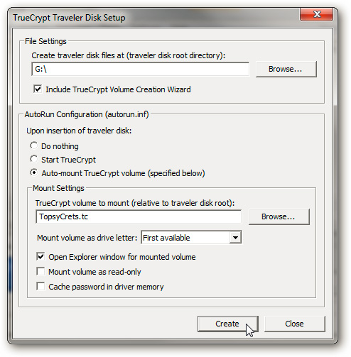 Protects Flash drive data in a comprehensive way with TrueCrypt application Picture 12