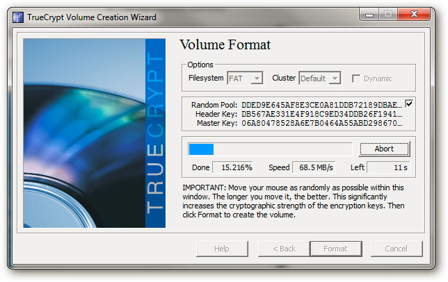 Protects Flash drive data in a comprehensive way with TrueCrypt application Picture 8