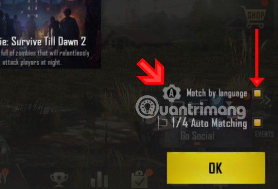 PUBG Mobile: Instructions for selecting teammates in the same language Picture 1