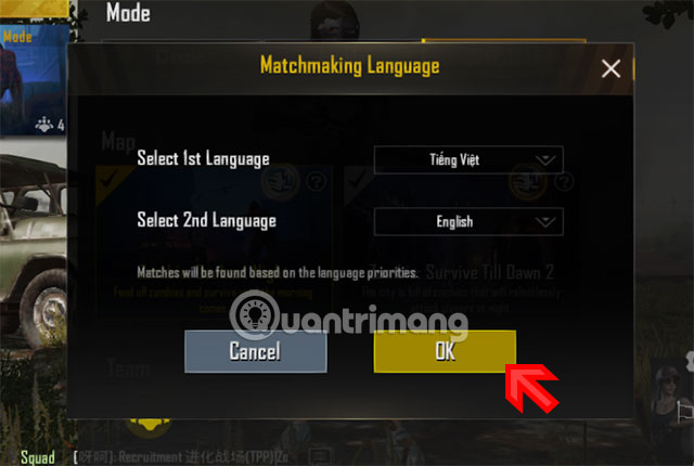 PUBG Mobile: Instructions for selecting teammates in the same language Picture 3