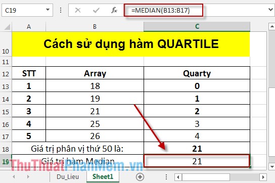 QUARTILE function - The function returns the quartile of a dataset in Excel Picture 6