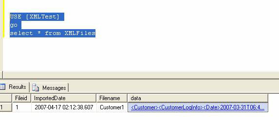 Query XML data from a table with XML data type Picture 1