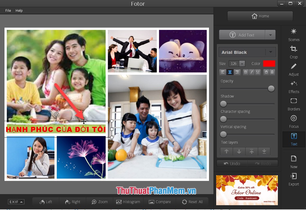 Quick and beautiful text insertion into images with Foto software Picture 10