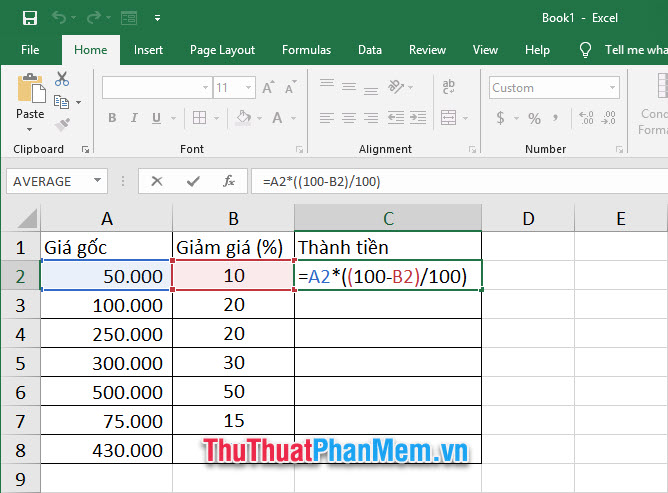 Quick and standard percentage calculation (%) Picture 2