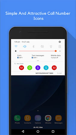 Quick call on the lock screen and Android notification Picture 2