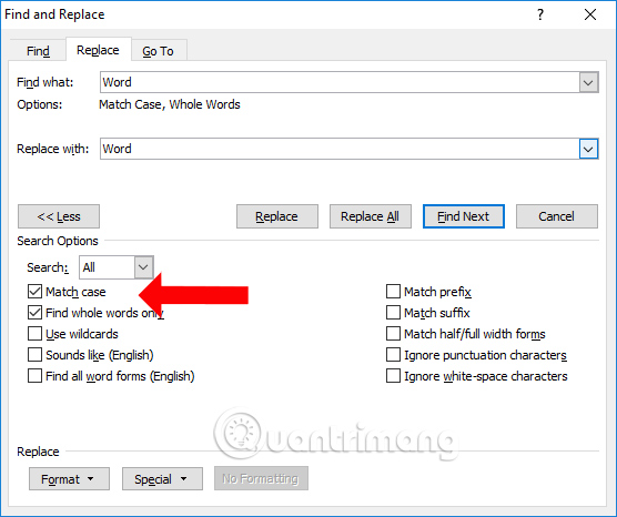 Quick formatting of words appears many times on Word Picture 3