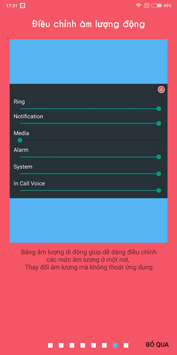 Quick Volume Controls, volume control application for each individual mode on Android smartphone Picture 8