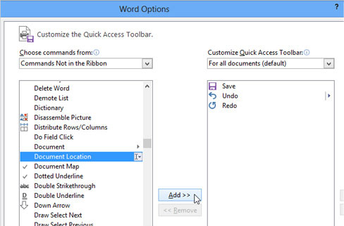 Quickly identify file locations in Word 2013 Picture 6