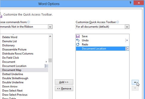 Quickly identify file locations in Word 2013 Picture 7
