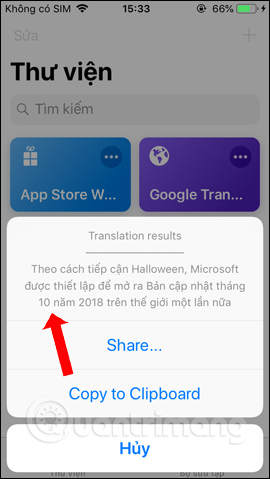 Quickly translate with Siri Shortcuts on iPhone Picture 10