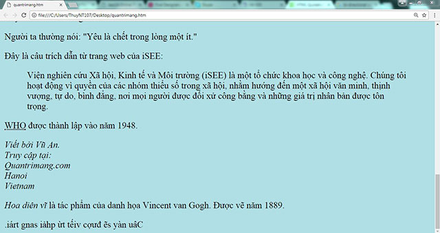 Quote elements in HTML Picture 1