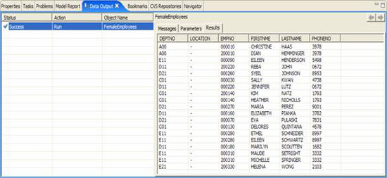 Rational DA Data Architecture and DB2 9: Build an SQL command Picture 19