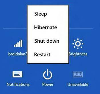 Reactivate 'hibernate' - Hibernate on Windows 8.1 Picture 1