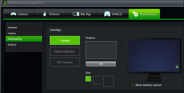 Record video playing games on your computer using ShadowPlay Picture 6