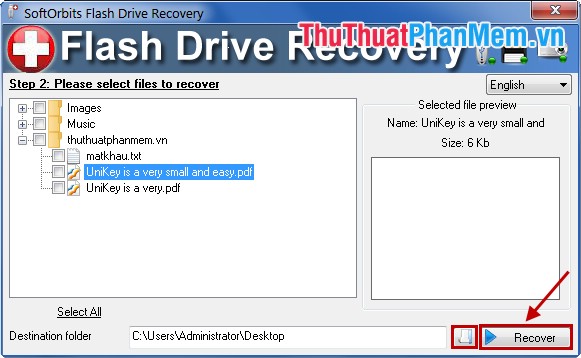 Recover accidentally deleted data in USB Picture 4